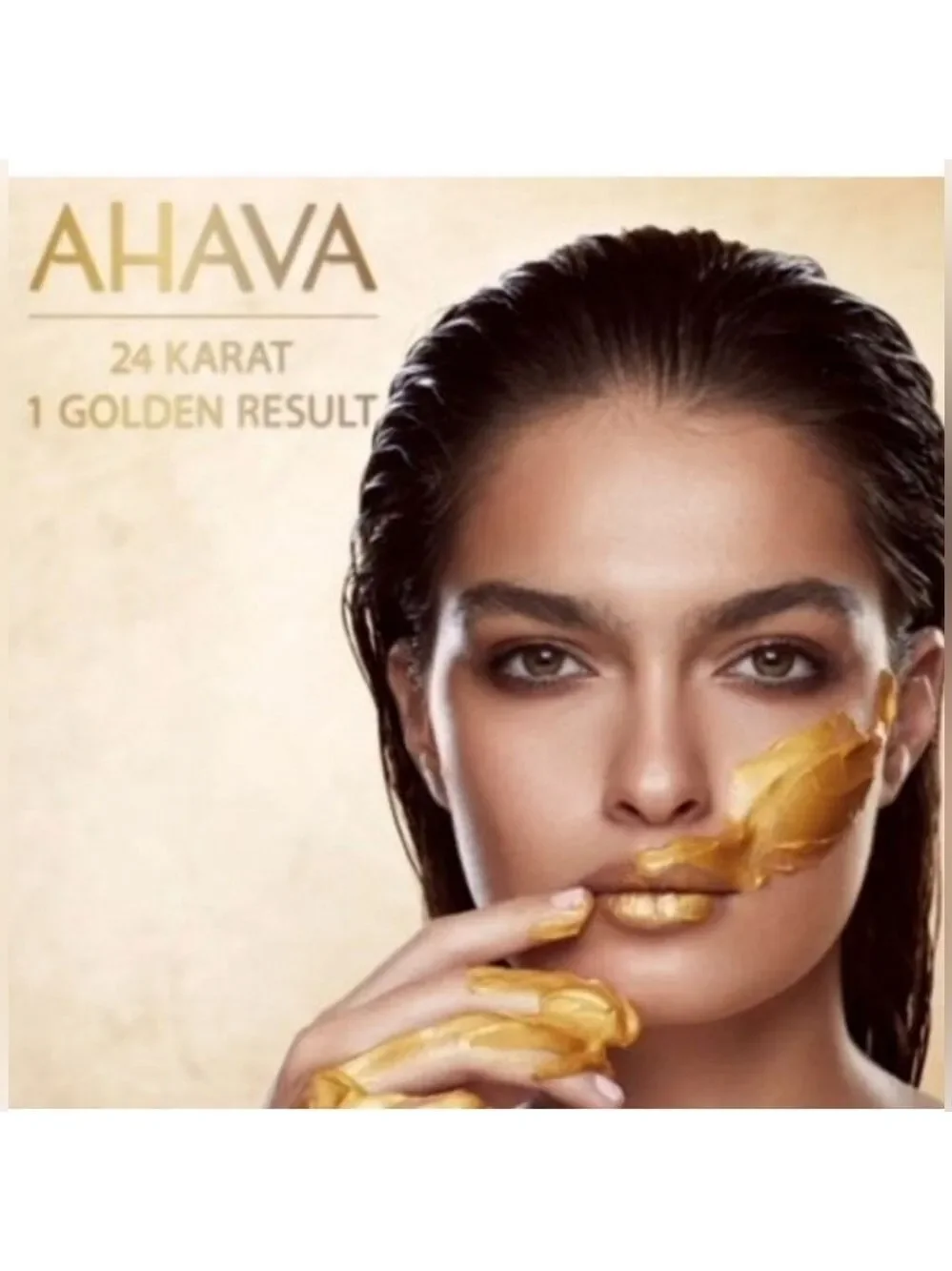New AHAVA 24K Gold Mineral Mud Mask
